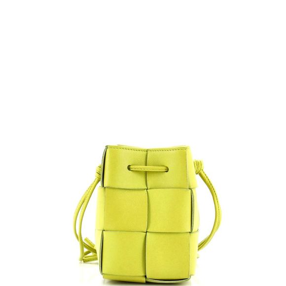 Bottega Veneta Cassette Bucket Bag Maxi Intrecciato Leather with Beaded Details - Picture 3 of 7